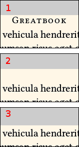 top margins, with and without header